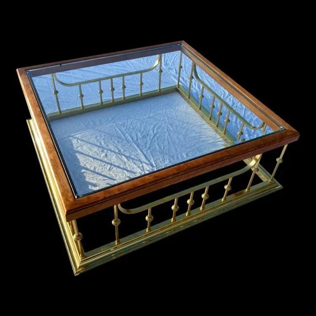 Erwin Lambeth Fireplace Fender Style Coffee Table Manner of Mastercraft For Sale - Image 13 of 13