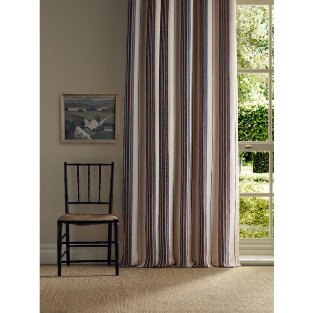 A new design by Morris & Co. featuring beautiful embroidered chevron stripes inspired by the many interesting borders in...