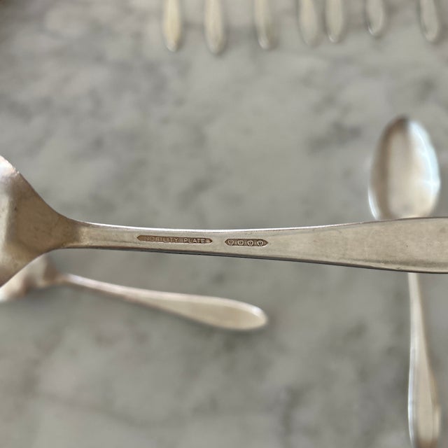 Vintage Nobility Plate Silver-Plated Flatware—Set of 24 For Sale In New York - Image 6 of 6