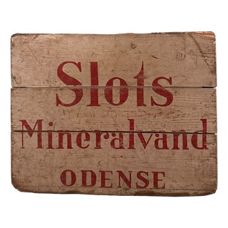 Vintage Danish Mineral Water Crate For Sale