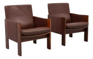 Model 917 Armchairs by Afra & Tobia Scarpa for Cassina, 1960s, Set of 2