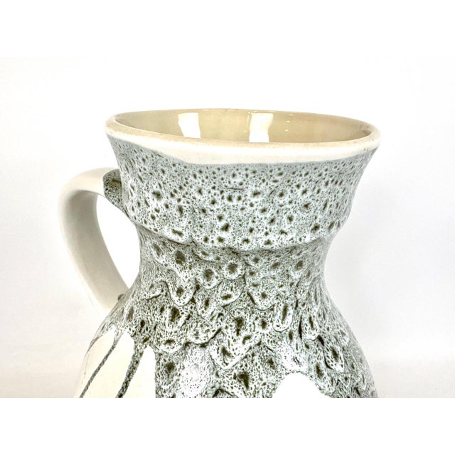 Ceramic Mid-Century Modern Fat Lava Vase from Teplice Ceramic Workshops, 1960s For Sale - Image 7 of 9