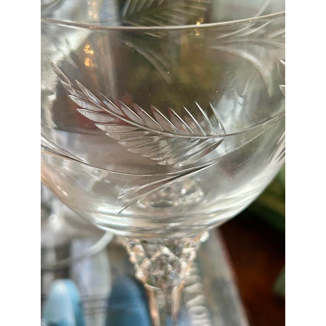Mid to Late 20th Century Tiffin-Franciscan “Forever Yours” Etched Water Goblets - A Set of 6 For Sale In New Orleans - Image 6 of 7