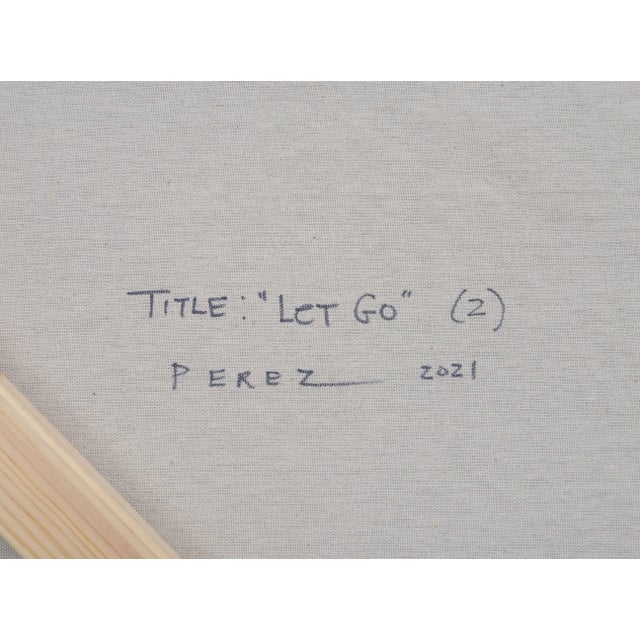 Monica Perez "Let Go" Original Acrylic Painting 2021 For Sale - Image 9 of 10