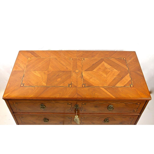 Josephinism Period Cherry Chest of Drawers, Austria, 1790 For Sale - Image 9 of 17