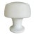 1960s Mid-Century Modern Laurel "Mushroom" Table Lamp in Frosted White Milk Glass For Sale