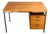 Vintage Desk in Teak with Steel Tubing by Herbert Hirche for Holzäpfel, 1960s For Sale