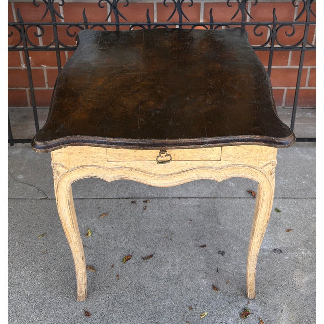 French Country 18th C Style Minton Spidell Rustic French Country Side Table For Sale - Image 3 of 5
