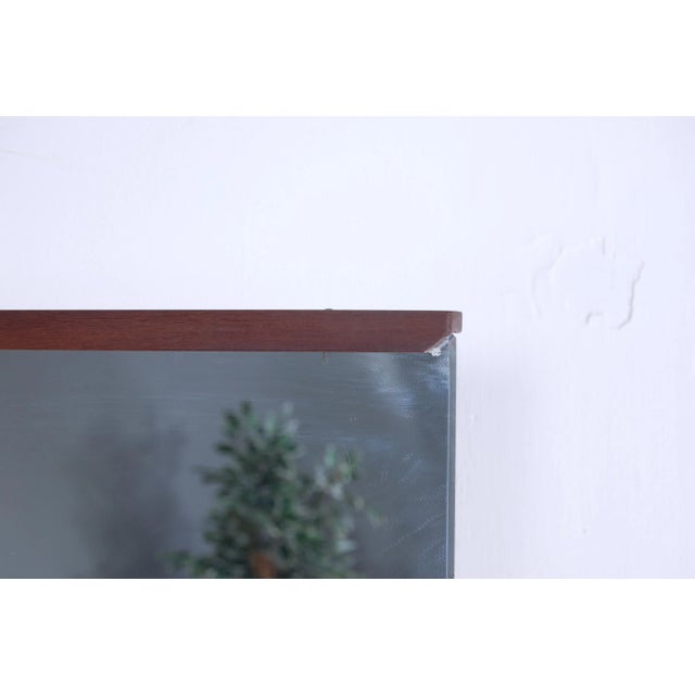 Brown Italian Vertical Mirror, 1950s For Sale - Image 8 of 11