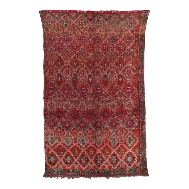 Handwoven Moroccan Rug - 6'6" X 10'6" Ft For Sale