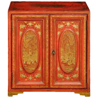 Chinese Export Miniature Cabinet Jewelry Box For Sale