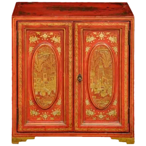 Chinese Export Miniature Cabinet Jewelry Box