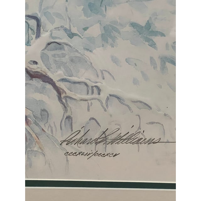 Original Signed and No. Lithograph "Great Blue Heron" Richard E. Williams For Sale - Image 4 of 6