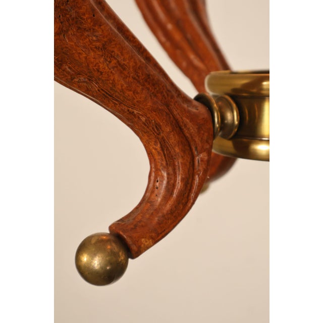 Chapman Horn Four Light Chandelier For Sale - Image 14 of 18