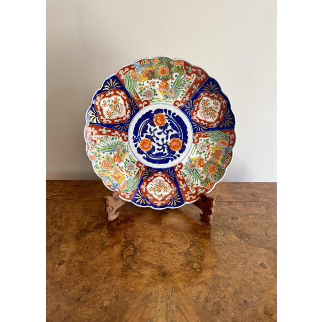 Large Antique Japanese Imari Plate, 1900 For Sale - Image 6 of 6
