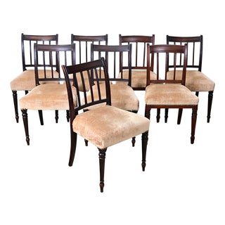 Set of 8 English 19th Century '' H.O. Peers '' Mahogany Dining Chairs For Sale