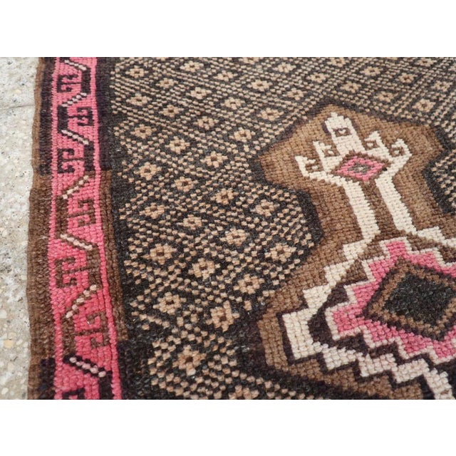 Rustic Galerie Shabab Collection Mid-20th Century Turkish Anatolian Throw Rug For Sale - Image 3 of 8