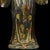 Bronze Pair of Chinese Gilt Bronze Figural Lamp Holders - 13" Tall For Sale - Image 8 of 9