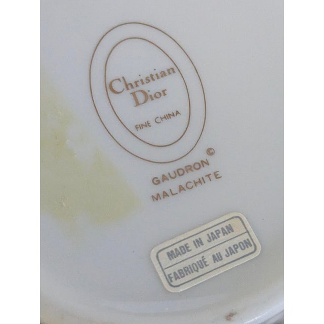 Vintage Christian Dior Guadron Malachite Fine China Creamer Pot For Sale - Image 17 of 17