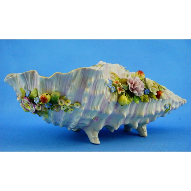 Antique Shell-Shaped Porcelain Centrepiece from C.G Schierholz & Sohn Manufactory of Plaue, Germany, 1800s For Sale - Image 11 of 18