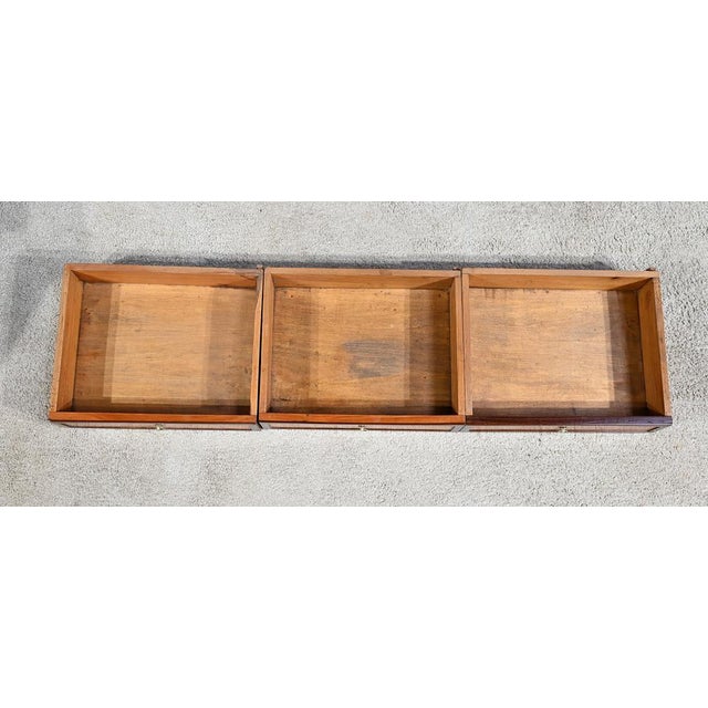 Small Table in Mahogany and Amboine Magnifying Glass For Sale - Image 16 of 18