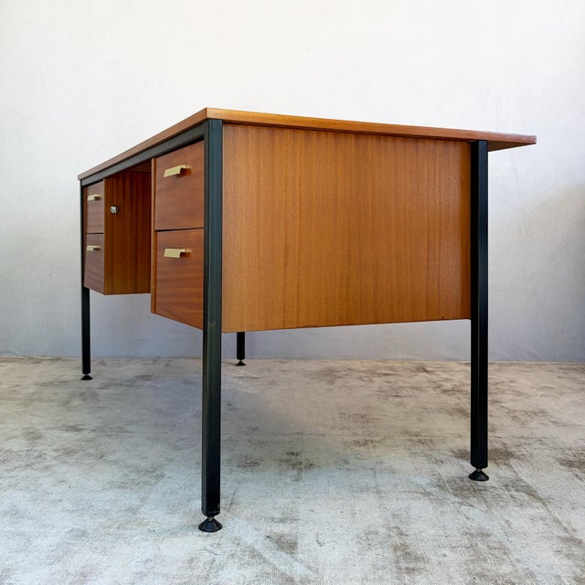 Teak Executive Desk from Abbess Linear, 1965 For Sale - Image 4 of 13