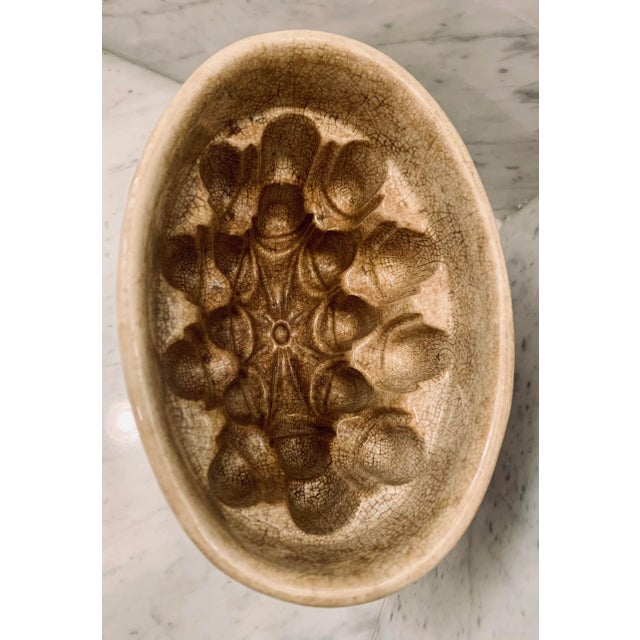 Antique Victorian English Ceramic Jelly/Aspic Mould, 19th Century For Sale - Image 4 of 12