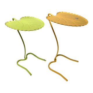 Pair of Vintage Lily Pad Nesting Tables, Attributed to John Salterini For Sale