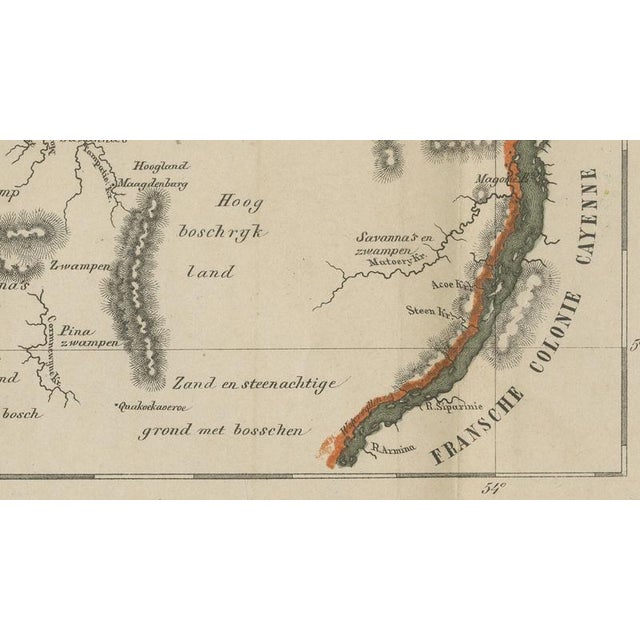 Suriname, Curaçao and Dutch Guinea Jacob Kuyper Colonial Atlas Map, 1882 For Sale - Image 6 of 14