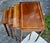 Vintage (Post 1950's) - 1970's 4 Nesting/Stacking Tables have a Traditional Style. The Wood is Mahogany with Inlaid Tops....