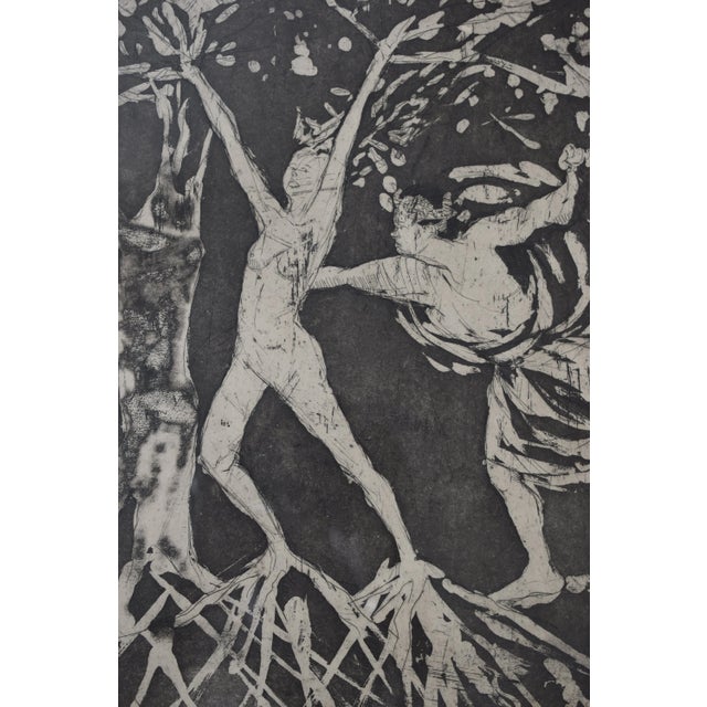 Vintage "Daphne and Apollo" Framed Artist's Proof by Harriet Zeitlin, Circa 1970s For Sale In New York - Image 6 of 17