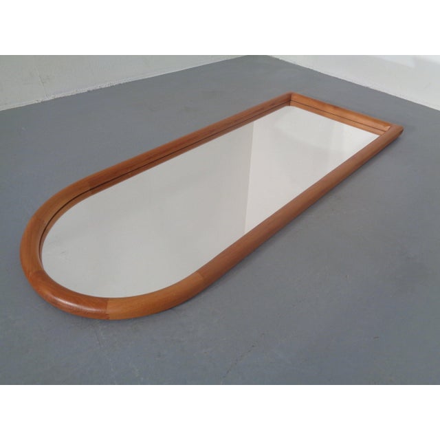 Large Cathedral Teak Mirror by Kai Kristiansen for Vildbjerg Møbelfabrik, Denmark, 1960s For Sale - Image 11 of 14