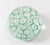 Mid-Century Modern Mid-Century Italian Murano Art Glass Green Millefiori Paperweight For Sale - Image 3 of 8