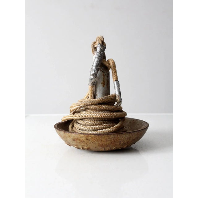 Vintage Roloff Mfg Corp Cast Iron Boat Anchor For Sale - Image 4 of 11