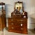 Early 20th Century Mahogany Dressing Chest With Mirror For Sale - Image 11 of 11
