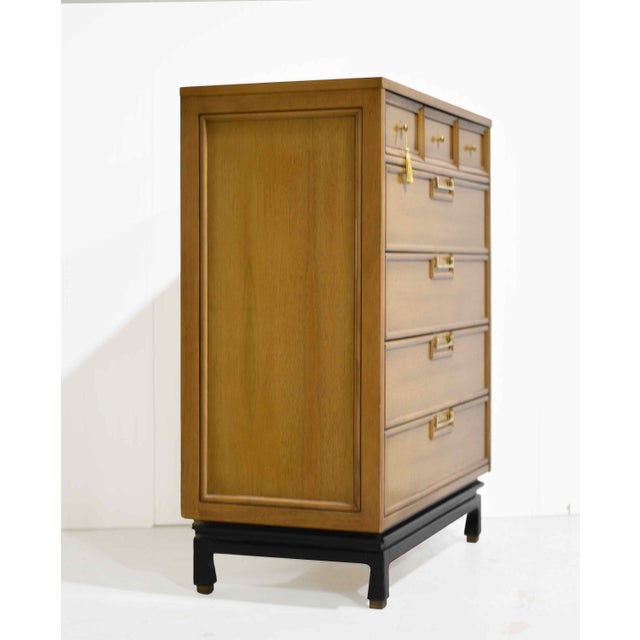 Mid Century 7 Drawer Highboy Dresser by American of Martinsville For Sale In Chicago - Image 6 of 10