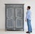 19th Century French Provincial Painted Pine Kitchen Cabinet For Sale - Image 3 of 18