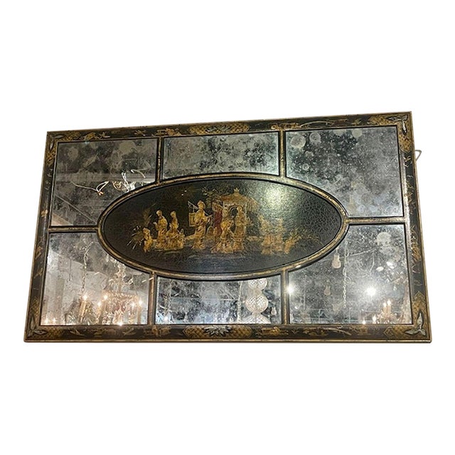Antique English Chinoiserie Mirror For Sale