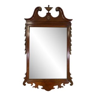 1980s Nvin0405 Decorator Vintage Mahogany Mirror For Sale