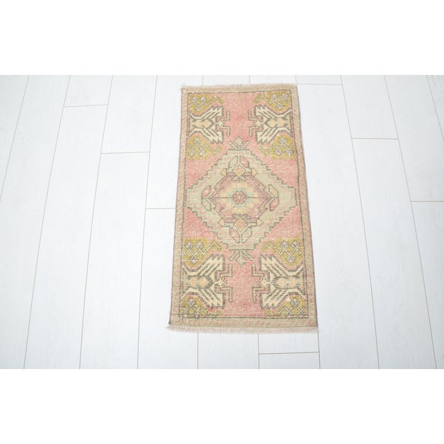 Handmade wool carpet in Turkish Anatolia , Vintage Oushak Rug,Turkish Vintage Anatolian Rug, Handmade wool Rug . One Of...