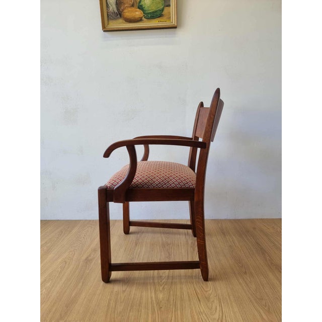 1950s Oak Office Chair, 1950s For Sale - Image 5 of 18