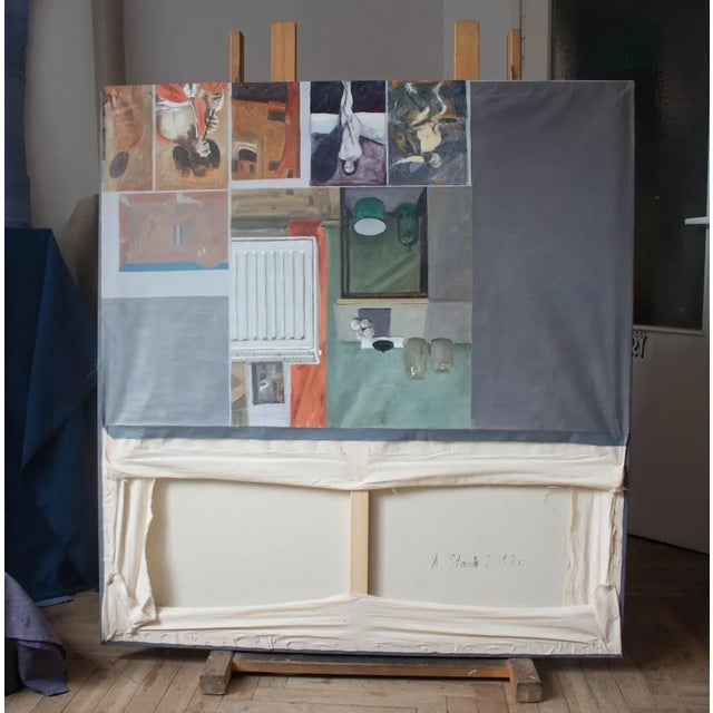 Early 21st Century Agnieszka Staak-Janczarska, Still Life with a Flutist, 2018, Oil on Canvas For Sale - Image 5 of 7