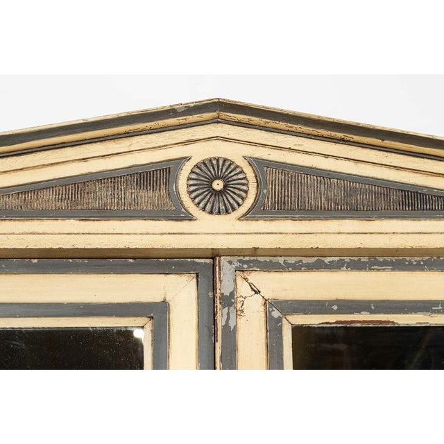 Antique French Empire Painted Oak Armoire, 1880 For Sale - Image 6 of 16