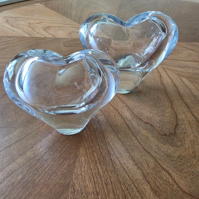Pair of Vintage Rosenthal Studio-Linie Crystal Heart Solifleur Vases by Michael Boehm For Sale - Image 16 of 17