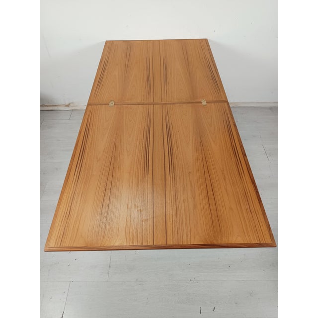 Scandinavian Extendable Square Teak Table, 1960s For Sale - Image 16 of 18