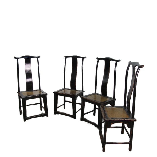Black Vintage Chairs, Set of 4 Chairish