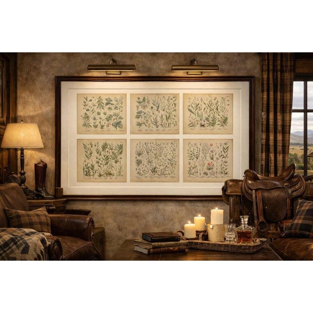 Antique Botanical Prints Set, German Wildflowers Atlas Plates, Stuttgart 1890 This refined collection of botanical plates...