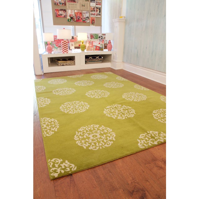 Madeline Weinrib Green "Mandala" Rug 6' x 9' Chairish