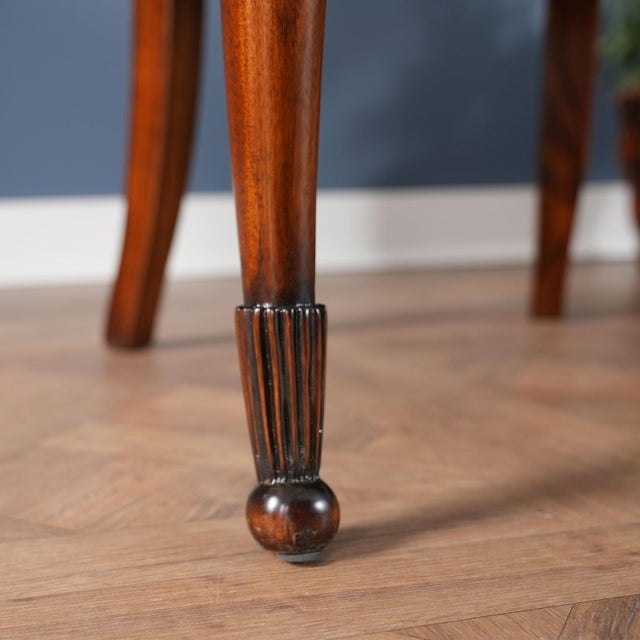 Traditional Style Leather Arm Chair For Sale - Image 9 of 12