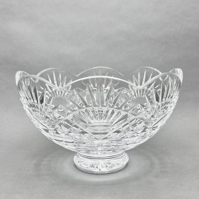 Traditional Vintage Waterford Irish Crystal America’s Heritage Collection Benjamin Franklin Liberty Bowl For Sale - Image 3 of 10